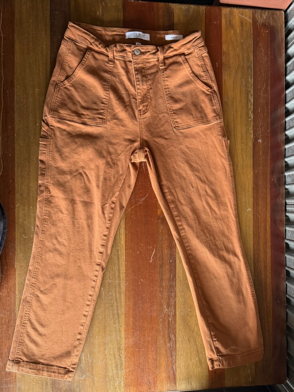 Judy Blue High Rise Slim Fit Brown Jeans